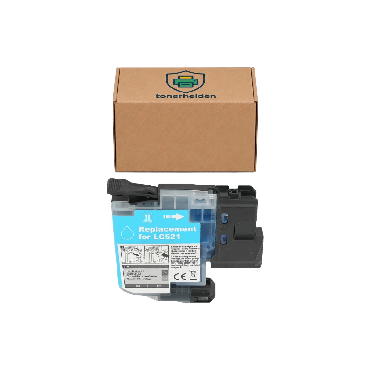 Tinten Brother kompatibel für LC521C - Tinten - tonerhelden - Cyan -