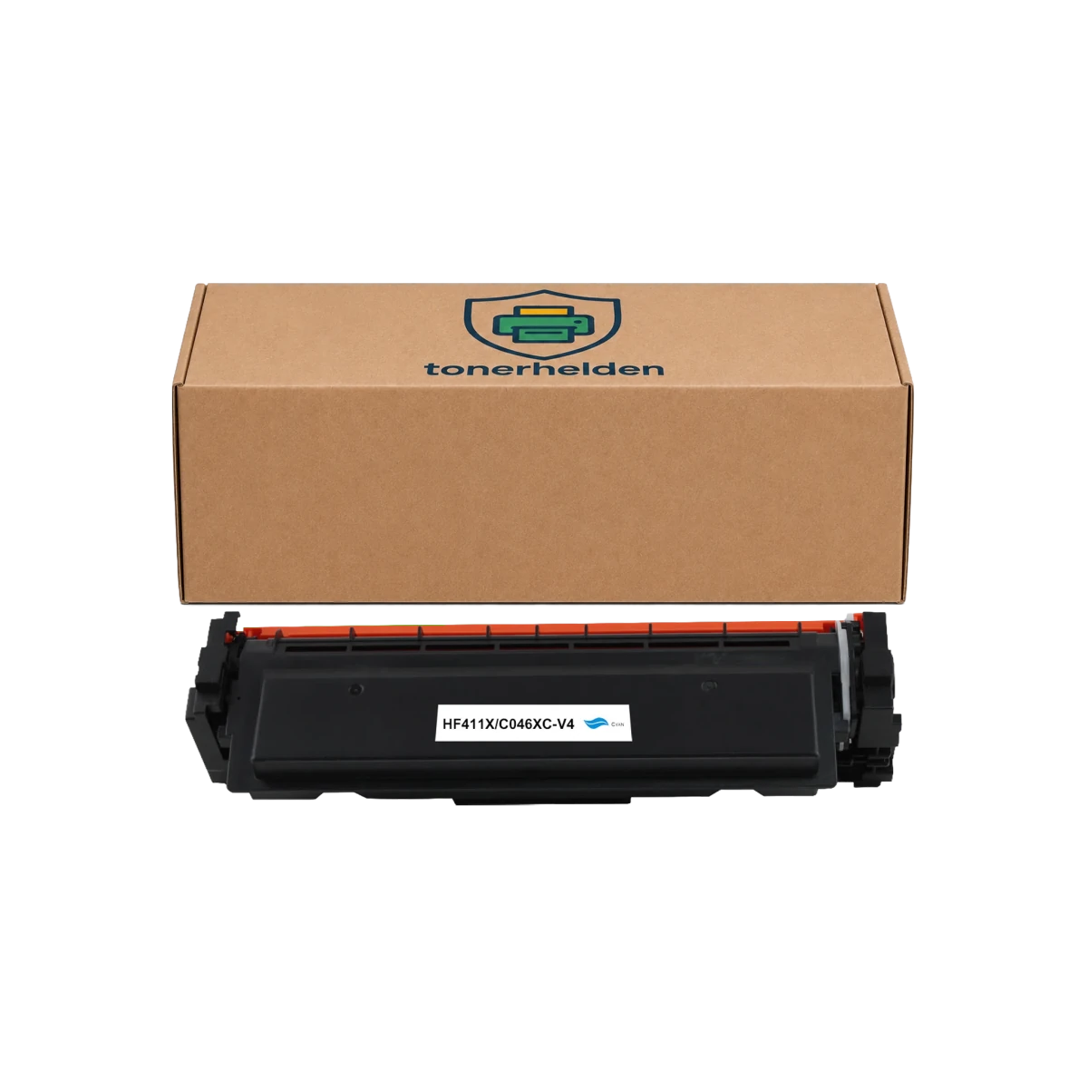 Toner Canon kompatibel für CF411X / Cartridge 046HC - Toner - tonerhelden - Cyan -