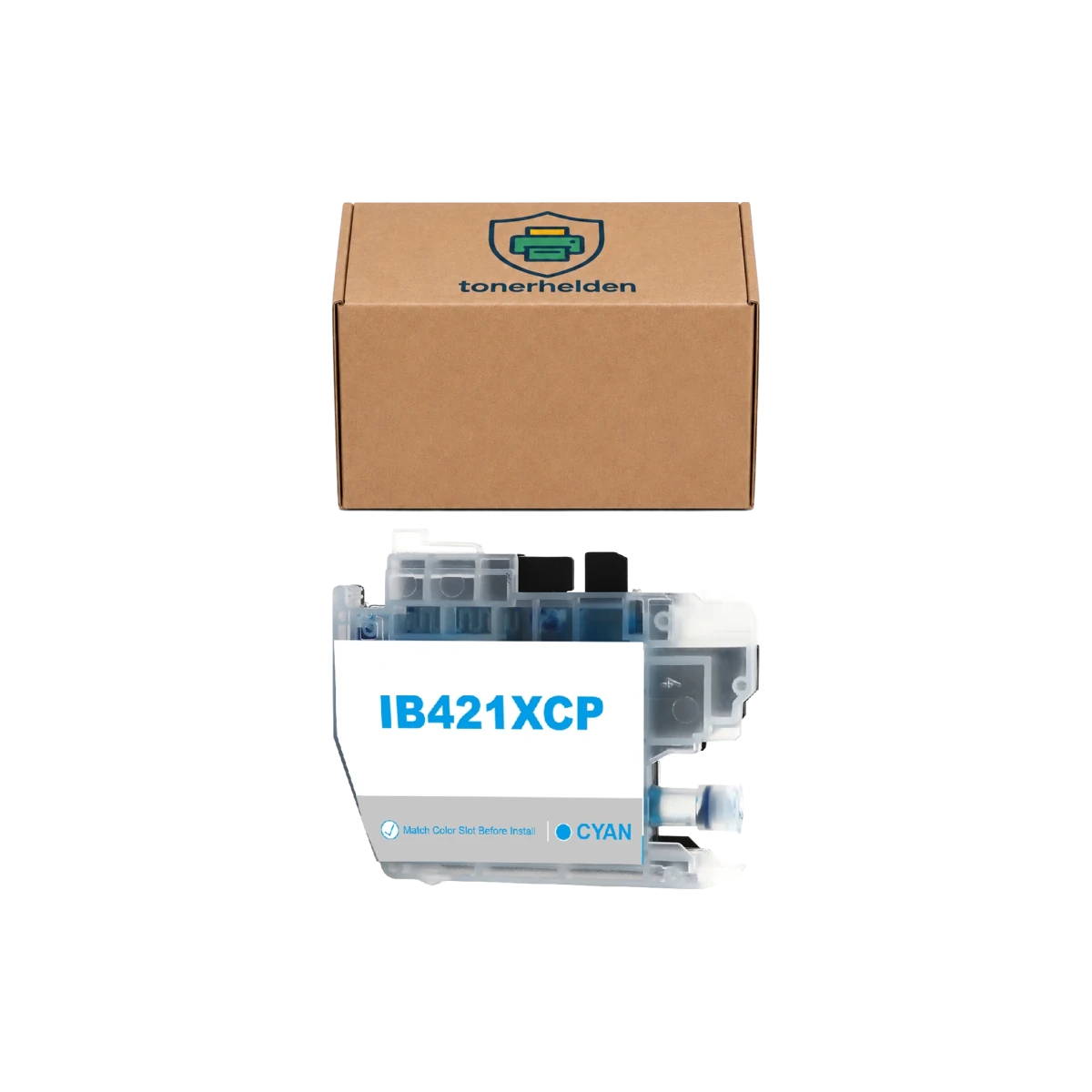 Tinten Brother kompatibel für LC421XLC - Tinten - tonerhelden - Cyan -