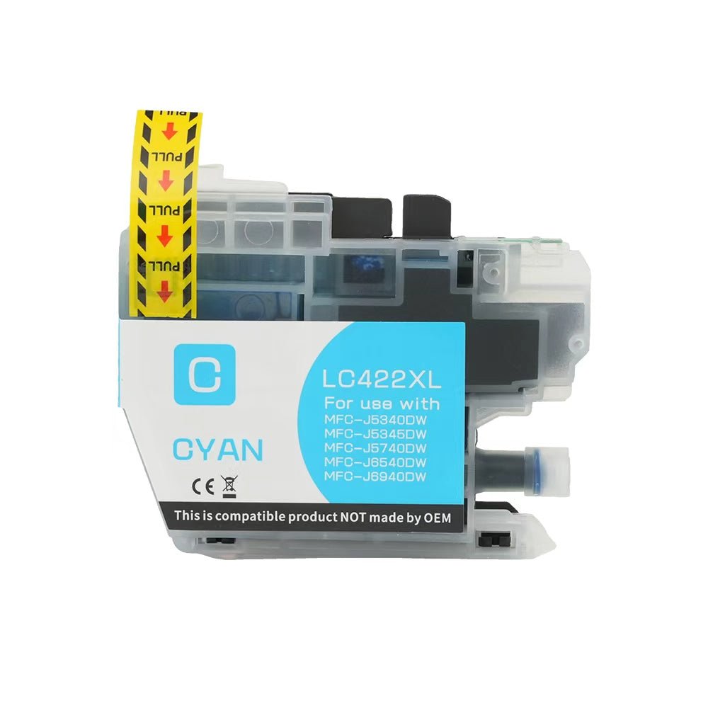 Tinten Brother kompatibel für LC422XLC - Tinten - Tonerhelden - Cyan -