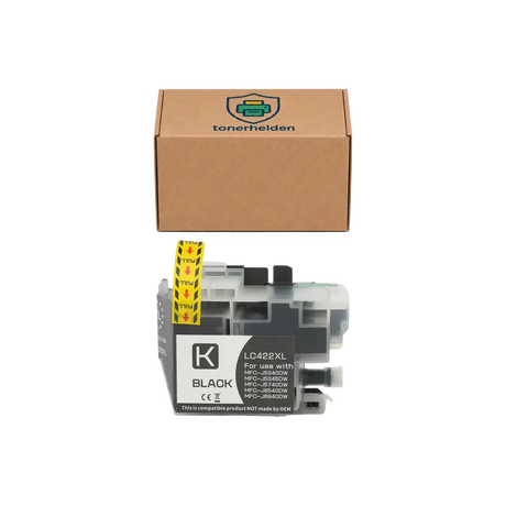 Tinten Brother kompatibel für LC422XLK - Tinten - tonerhelden - Black -