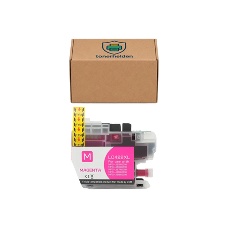 Tinten Brother kompatibel für LC422XLM - Tinten - tonerhelden - Magenta -