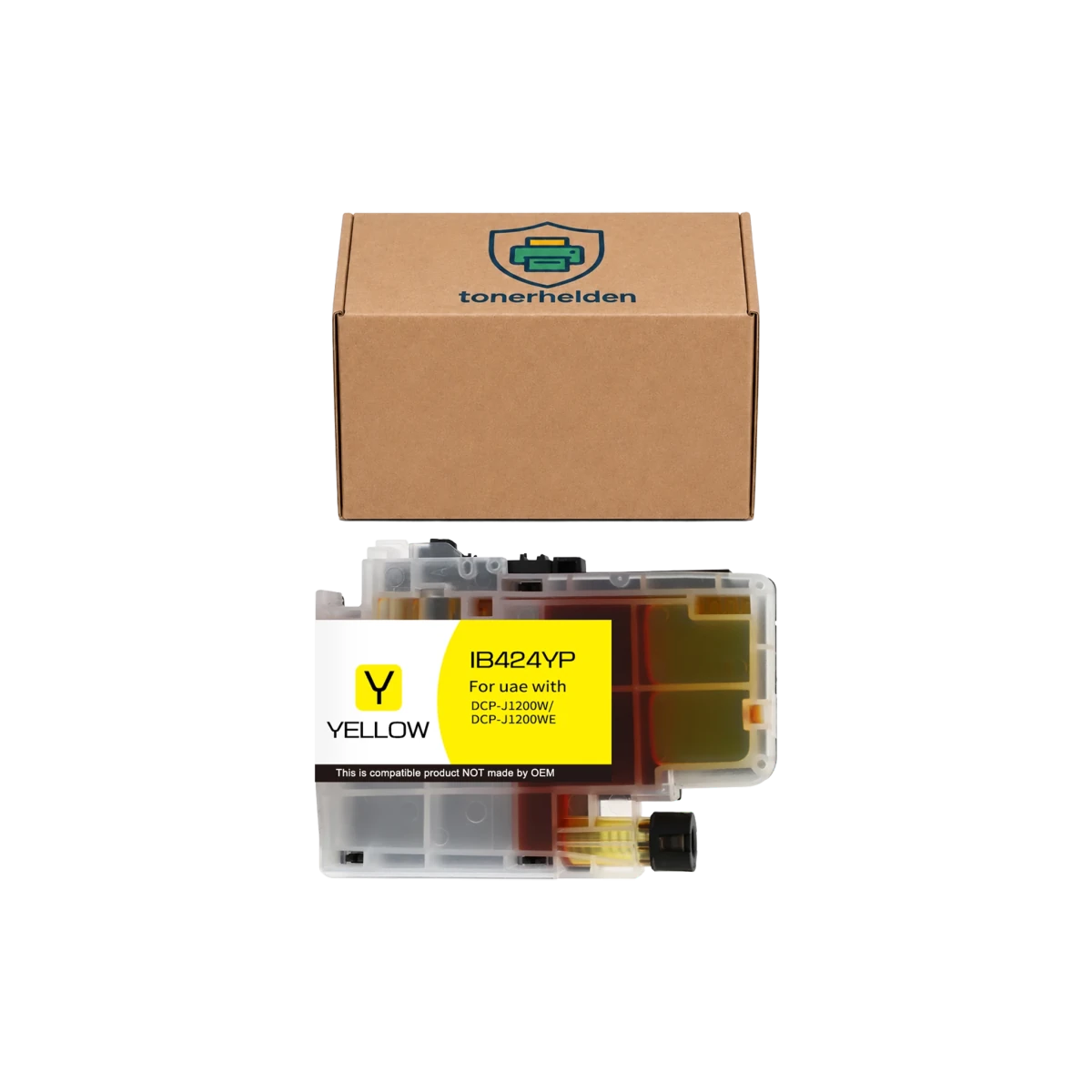 Tinten Brother kompatibel für LC424Y - Tinten - tonerhelden - Yellow -