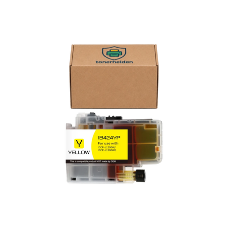 Tinten Brother kompatibel für LC424Y - Tinten - tonerhelden - Yellow -