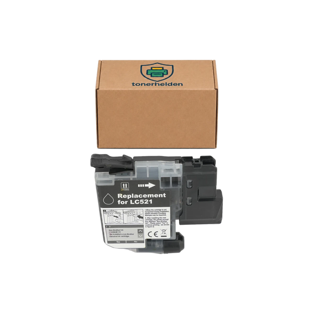 Tinten Brother kompatibel für LC521BK - Tinten - tonerhelden - Black -