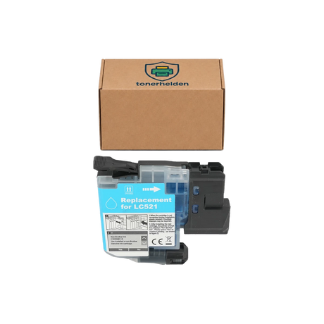 Tinten Brother kompatibel für LC521C - Tinten - tonerhelden - Cyan -