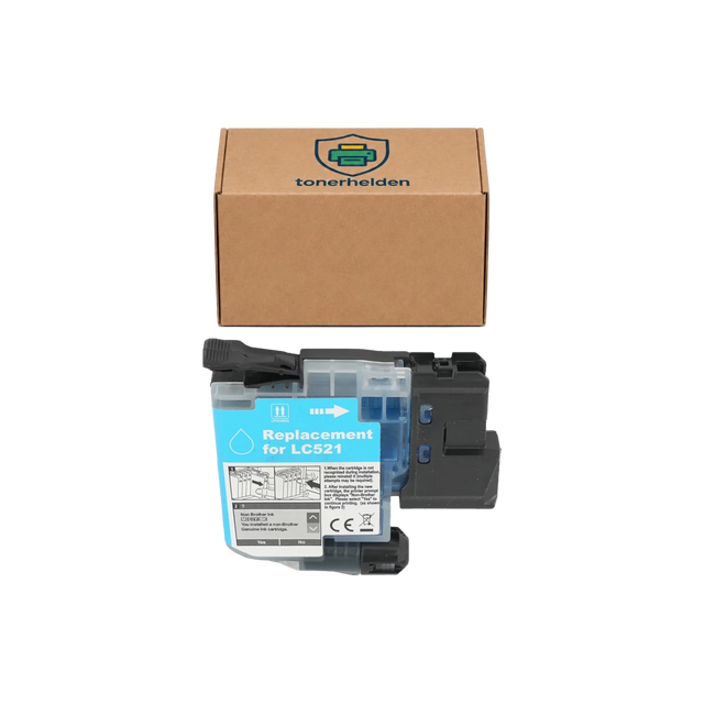 Tinten Brother kompatibel für LC521C - Tinten - tonerhelden - Cyan -