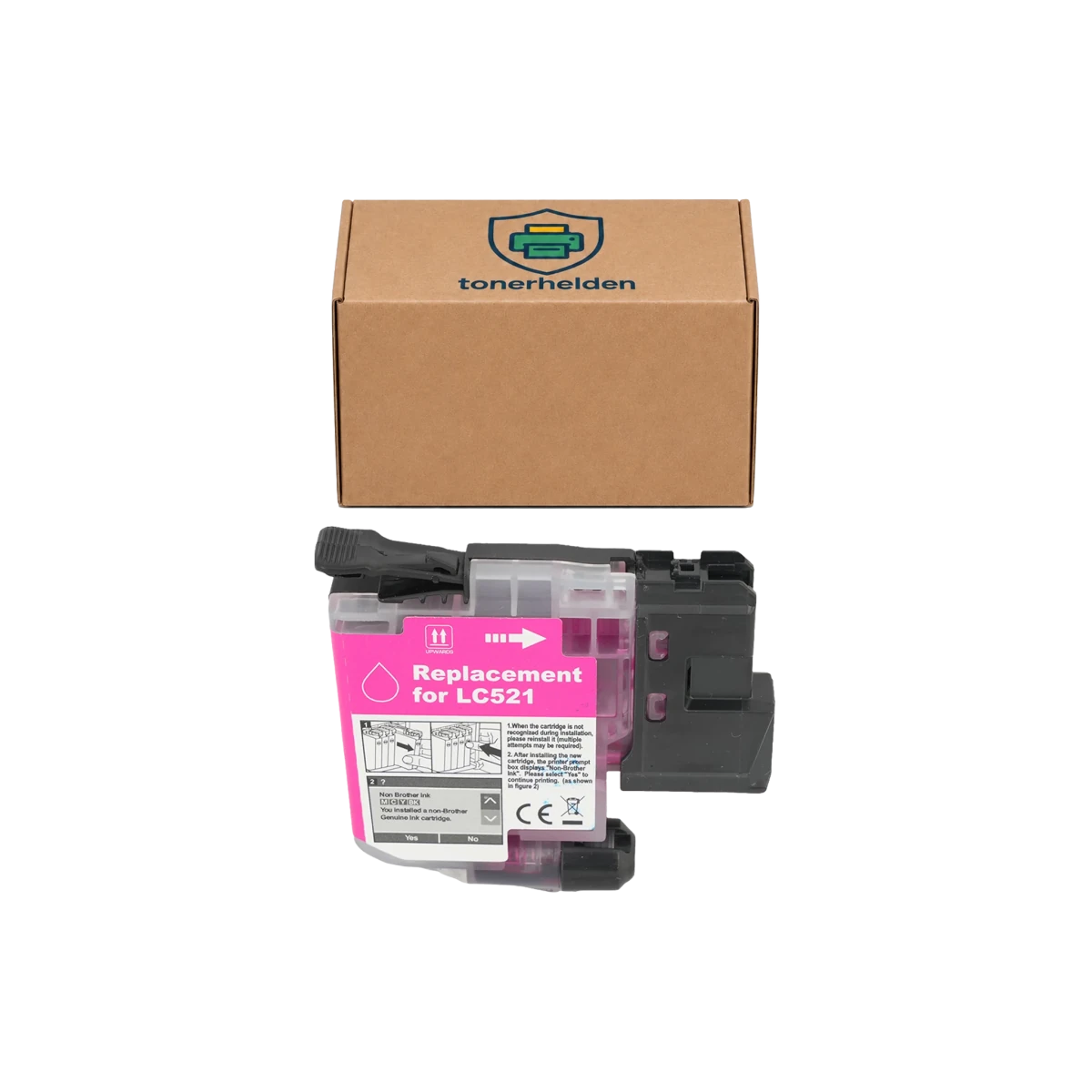 Tinten Brother kompatibel für LC521M - Tinten - tonerhelden - Magenta -