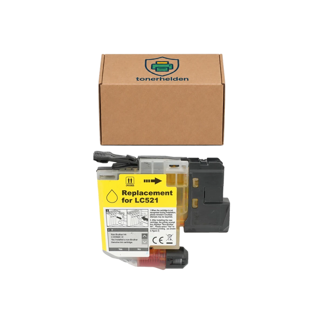 Tinten Brother kompatibel für LC521Y - Tinten - tonerhelden - Yellow -