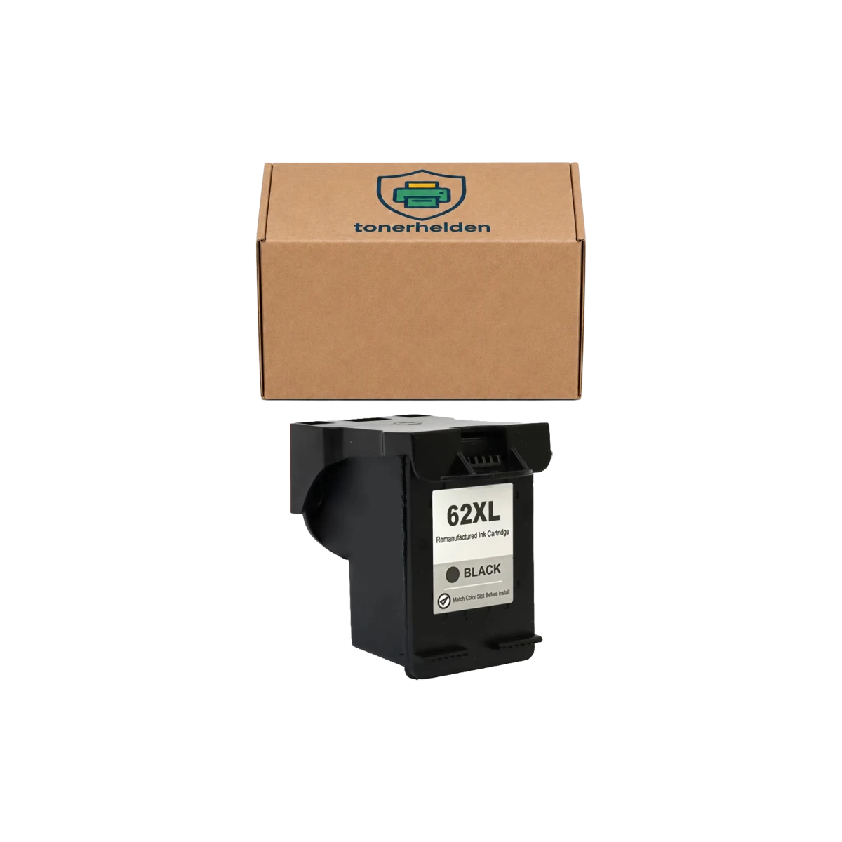 Tinten HP kompatibel für 62XLK(C2P05AN) - Tinten - tonerhelden - Black -