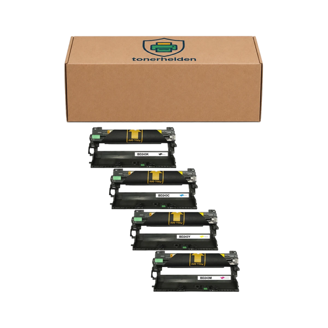 Toner Brother kompatibel für DR-243CL - Toner - tonerhelden - C/K/M/Y -