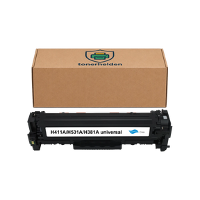 Toner Canon kompatibel für CE411A/CC531A/CF381A/ Cartridge 718C - Toner - tonerhelden - Cyan -