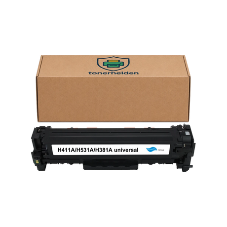 Toner Canon kompatibel für CE411A/CC531A/CF381A/ Cartridge 718C - Toner - tonerhelden - Cyan -