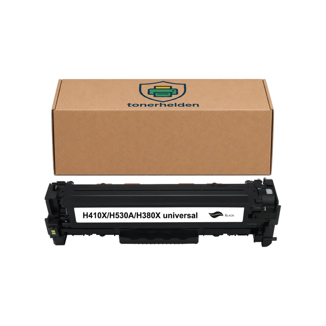 Toner HP kompatibel für CE410X/CC530A/CF380X/ Cartridge 718K - Toner - tonerhelden - Black -