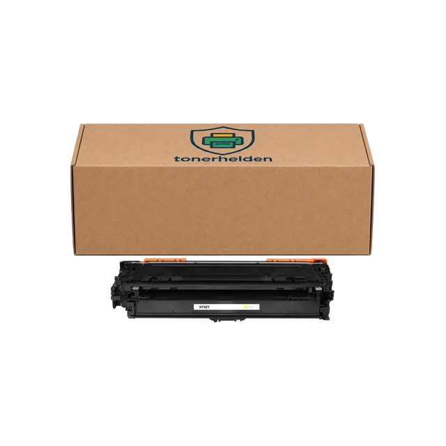 Toner HP kompatibel für CE742A - Toner - tonerhelden - Yellow -