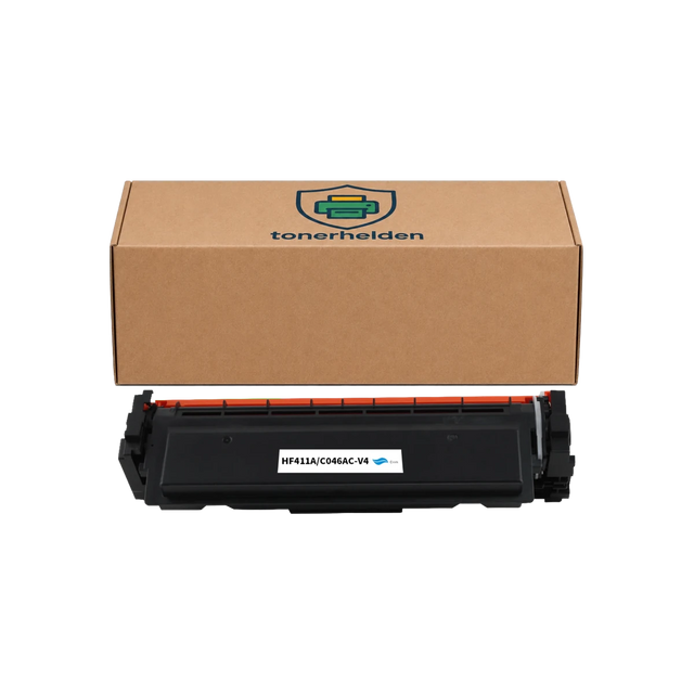 Toner HP kompatibel für CF411A / Cartridge 046C - Toner - tonerhelden - Cyan -
