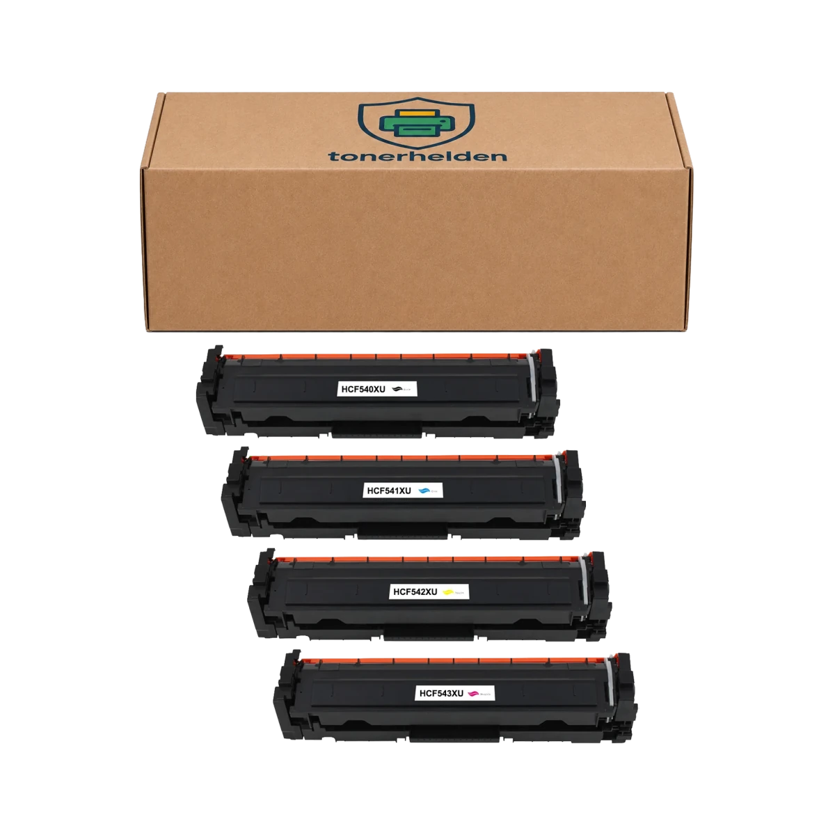 Toner HP kompatibel für CF540X/Cartridge 054H Black(203X)/3028C002/3027C002/3025C002/3026C002 - Toner - tonerhelden - C/K/M/Y -