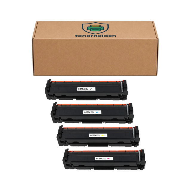 Toner HP kompatibel für CF540X/Cartridge 054H Black(203X)/3028C002/3027C002/3025C002/3026C002 - Toner - tonerhelden - C/K/M/Y -